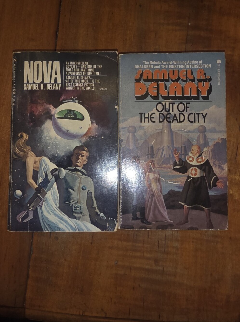 Samuel R. Delany Book Lot: Out of the Dead City #22643 + Nova H4738 VG PB Books